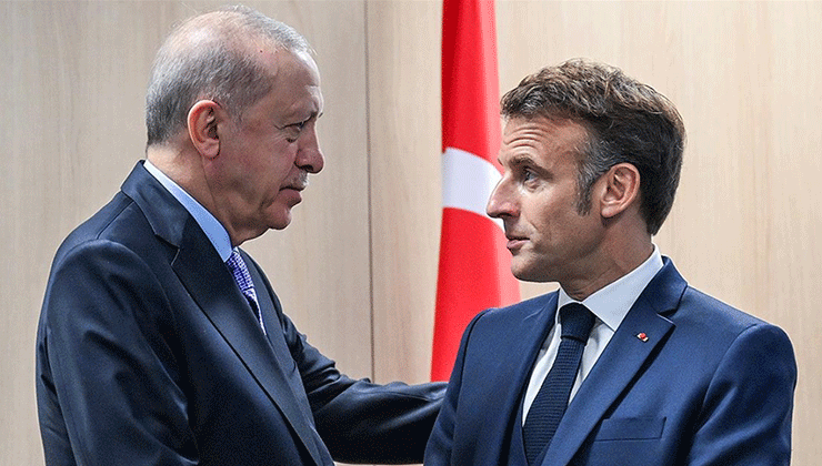 ERDOĞAN ile MACRON GAZZE İÇİN GÖRÜŞTÜ