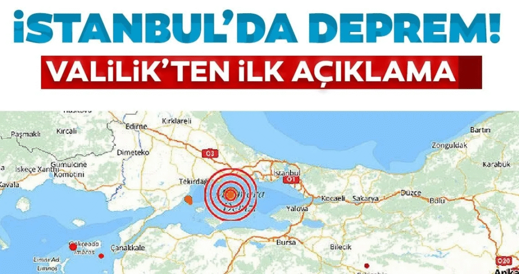MARMARA’da 3.5’lik DEPREM ! İSTANBUL’un BATI İLÇELERİNDE HİSSEDİLDİ