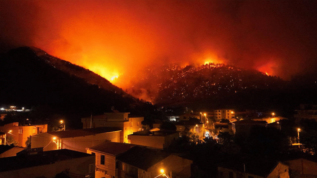 BURSA’da ORMAN YANGINI PANİĞİ : 480 HANELİ 3 MAHALLEDE 1765 KİŞİ TAHLİYE EDİLDİ