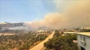 Hatay da yangın  tahliyeleri başladı