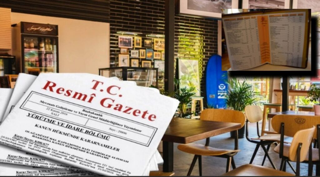 RESTAURANT ve PASTAHANELERDE YENİ DÖNEM : ARTIK O ÜCRET ALINMAYACAK