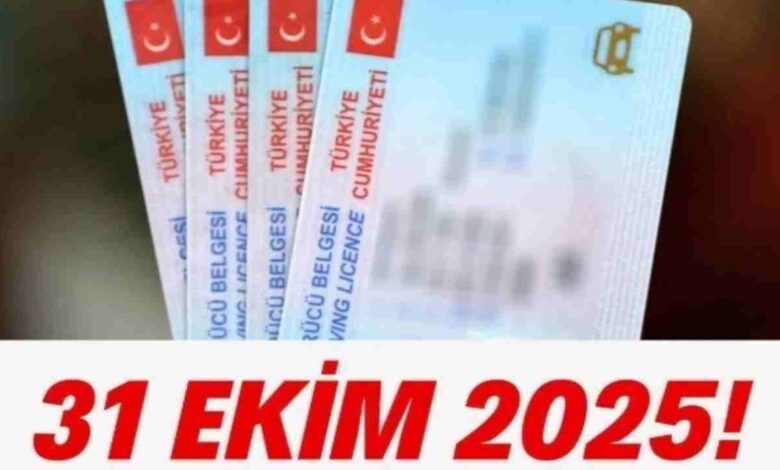 31 EKİM 2025 SON GÜN : ESKİ TİP EHLİYETLER KULLANILMAYACAK