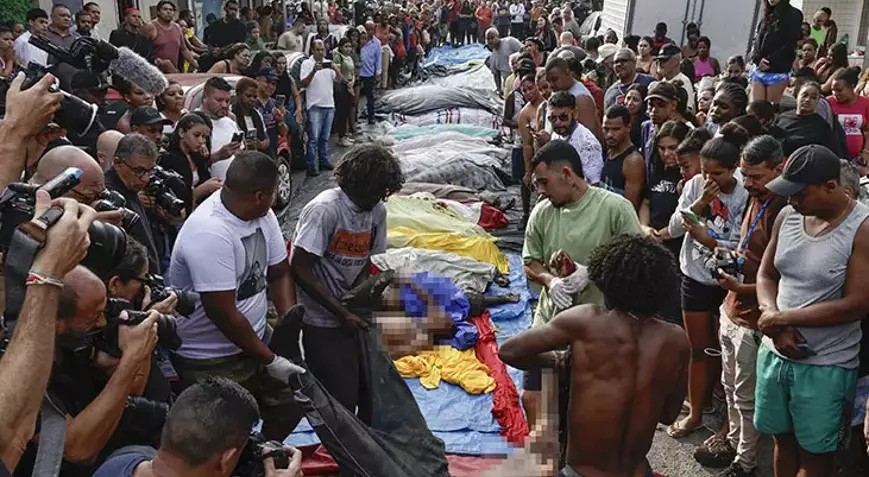 UYUŞTURUCU OPERASYONU KANLI BİTTİ      BREZİLYA POLİSİ 132 CAN ALDI