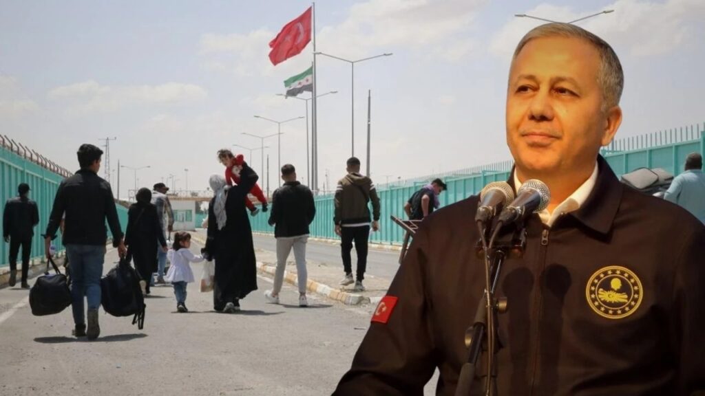 BAKAN YERLİKAYA AÇIKLADI : 1 YILDA 550 BİN SURİYELİ ÜLKELERİNE DÖNDÜ