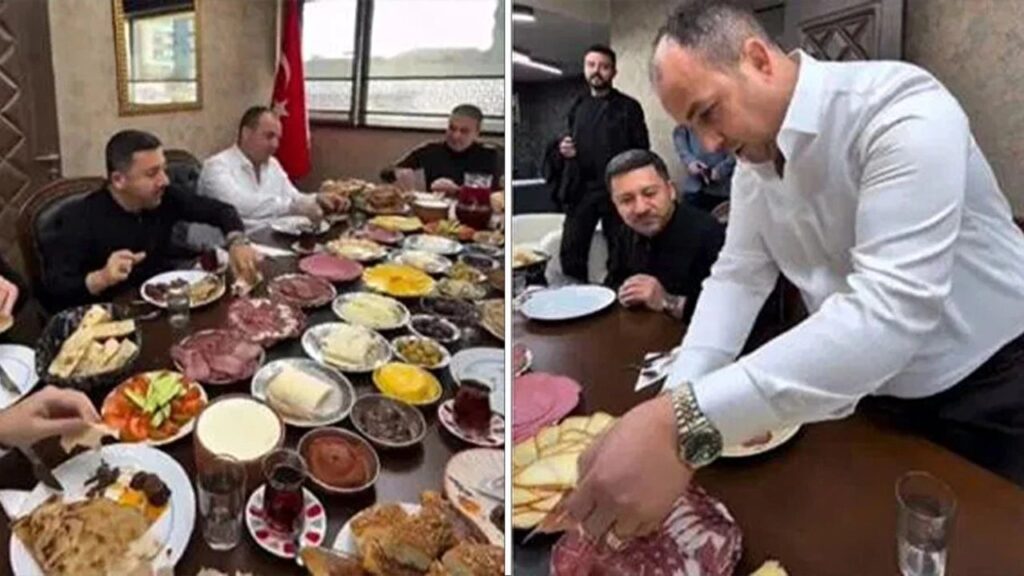 NEVŞEHİR BLD. BAŞKANI RASİM ARI LÜKS GALERİDE KAHVALTI GÖRÜNTÜLERİ TEPKİ ÇEKTİ