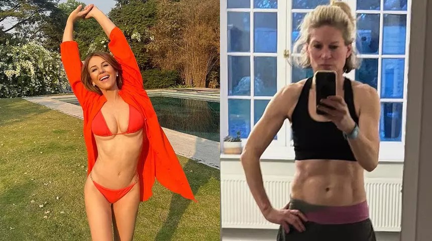 STİLİST  TRİNNY WOODALL 61 YAŞINDA,KARIN KASLARININ SIRRI : GÜNLÜK 10 DK EGZERSİZ