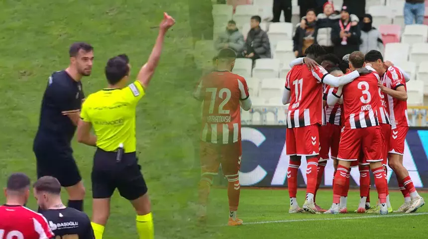 SİVASSPOR-BOLUSPOR MAÇINDA ”VAR” KARARI FUTBOL TARİHİNE GEÇTİ