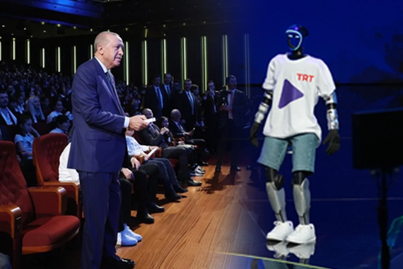 ERDOĞAN’a KUMANDAYI ROBOT GETİRDİ, TRT GENÇ YAYINA BAŞLADI