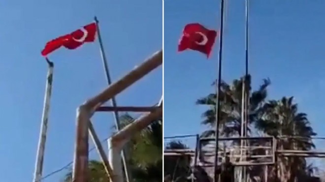 Türk Bayrağına Hain Saldırıya Sert Tepki