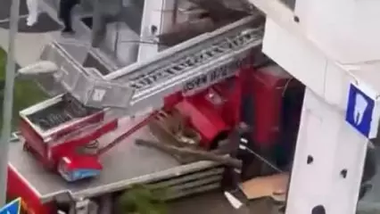 İstanbul’da Vinç Kazası:Yaralılar Var