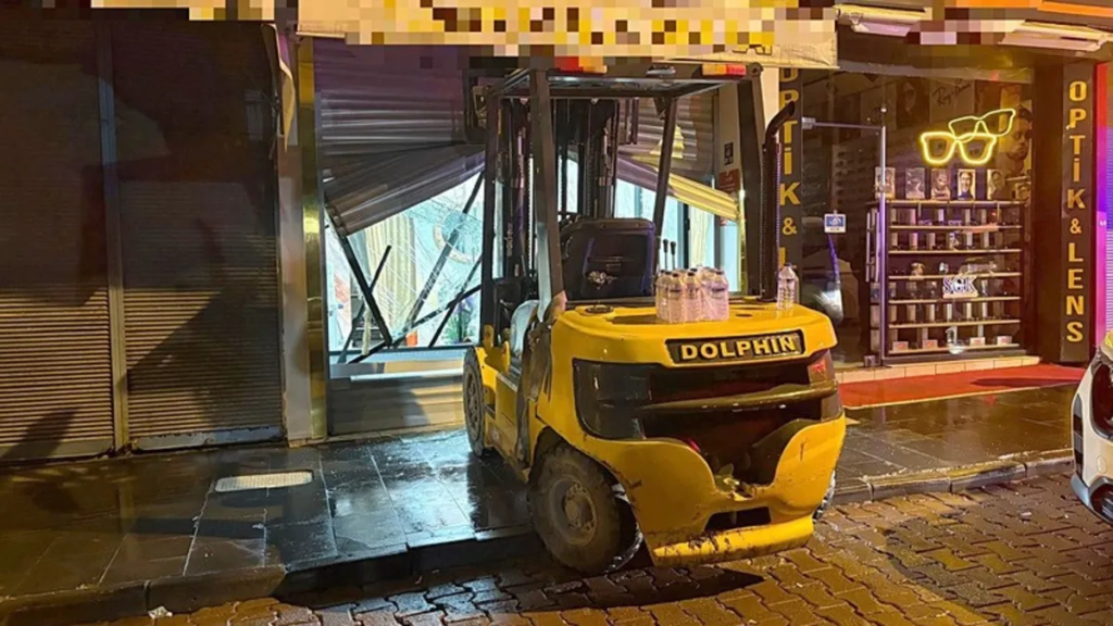 Forkliftle Kuyumcu Soygunu