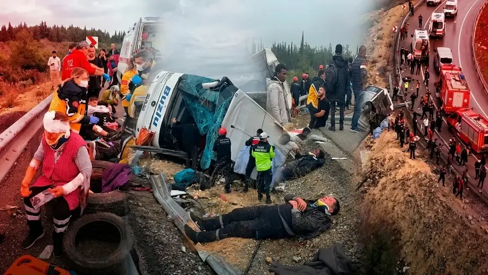 Antalya’da Yolcu Otobüsü Devrildi: 9 Ölü, 25 Yaralı