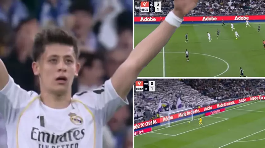 Arda Güler’den Yüzyılın Golü, Orta Sahanın Gerisinden Ağları Buldu