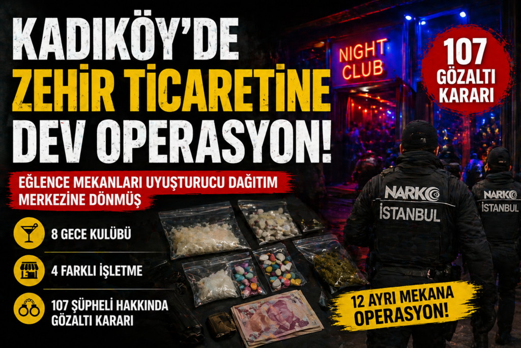 Kadıköy’de Gece Kulüplerine Narkotik Darbe