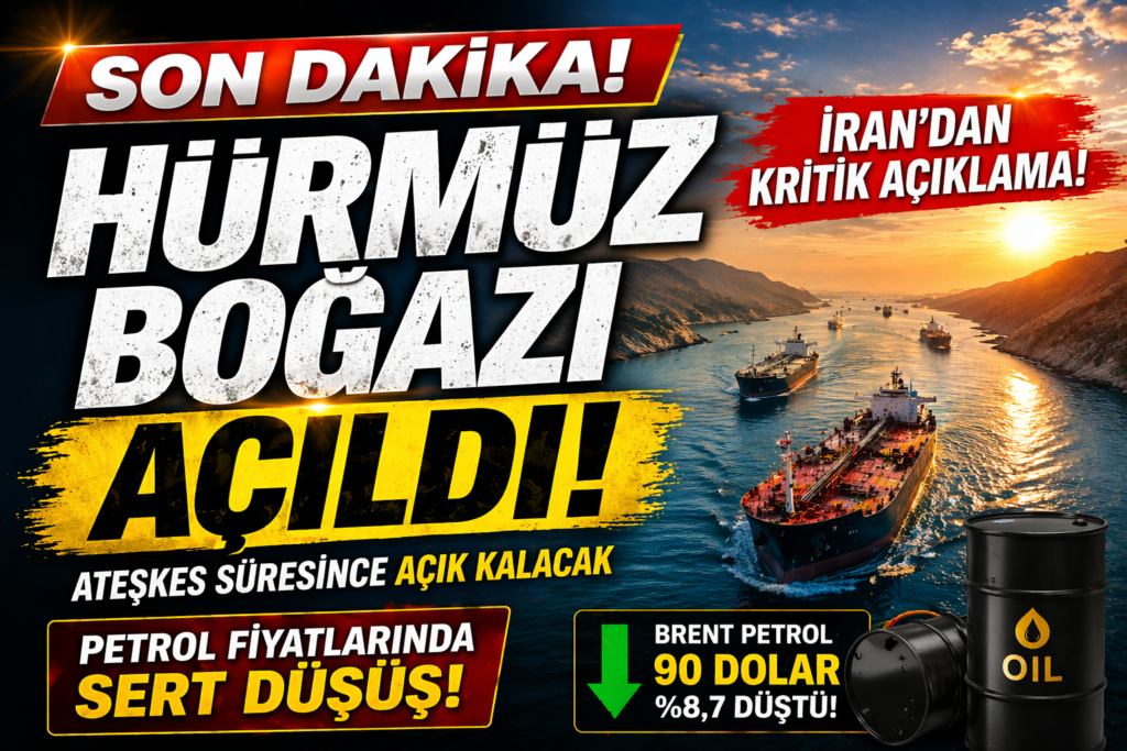 Hürmüz Boğazı Açıldı: Petrol Düştü