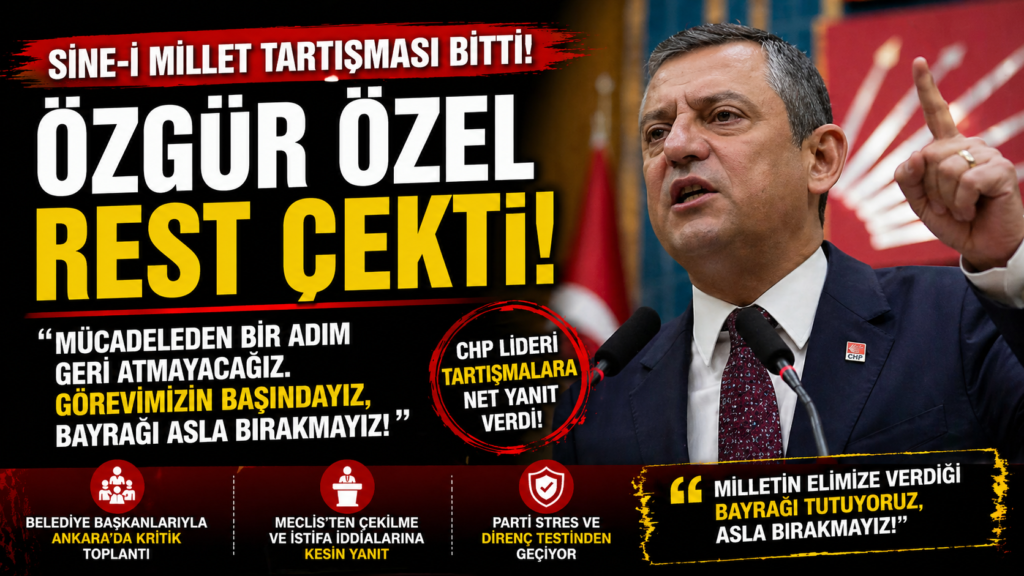 Sine-i Millet Tartışması Bitti! Özgür Özel Rest Çekti