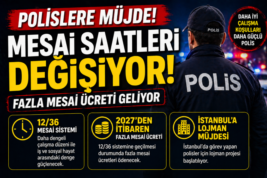 Polisler İçin Yeni Dönem: Fazla Mesai Ücreti Geliyor