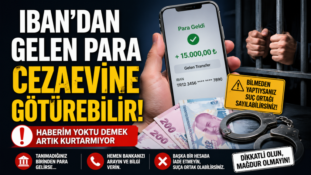IBAN’dan Gelen Para Cezaevine Götürebilir