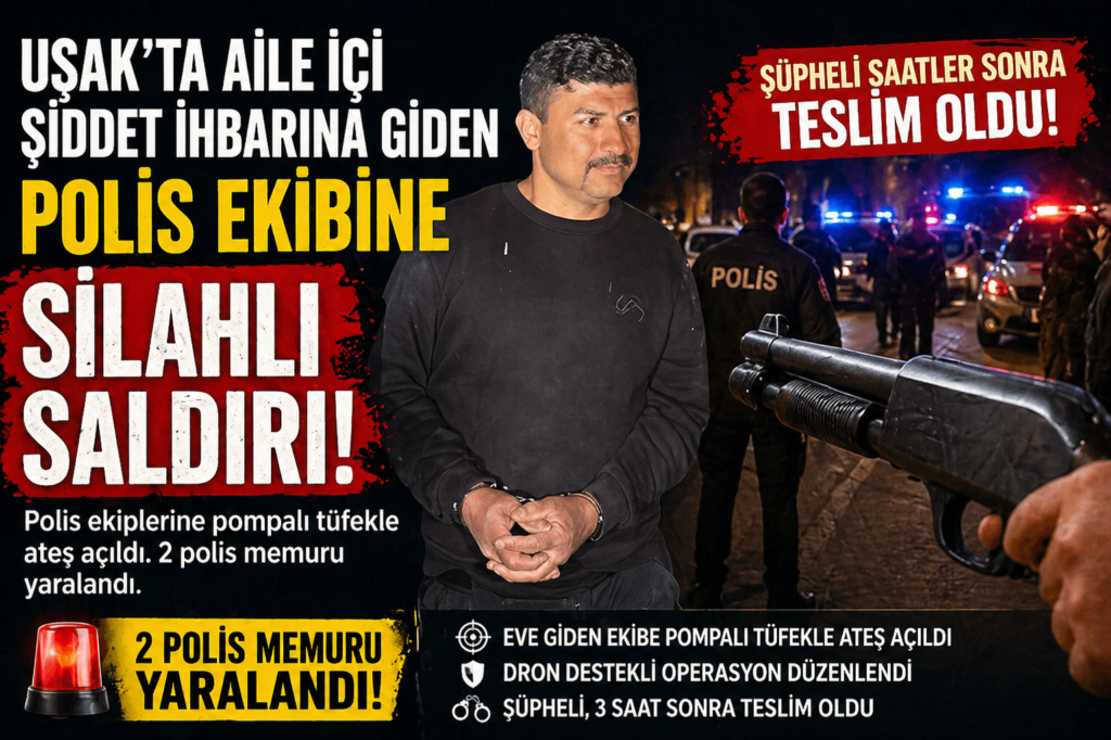 Polislere Silahlı Saldırı: 2 Polis Yaralı