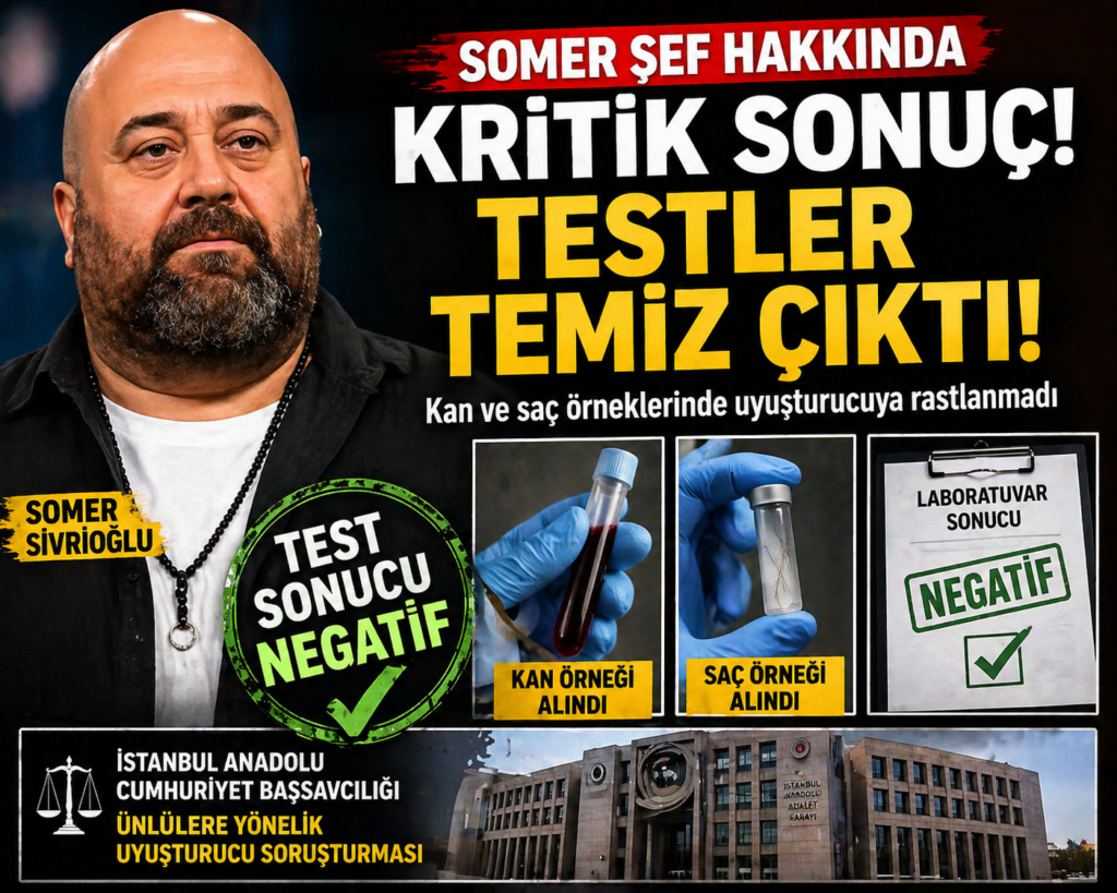 Somer Sivrioğlu’nun Uyuşturucu Testi Açıklandı
