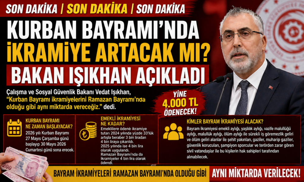 Bakan  Işıkhan Açıkladı: Bayram İkramiyesinde Zam Yok