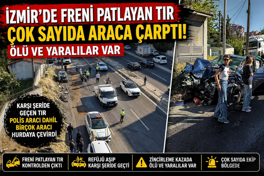 İzmir’de Korkutan Kaza: Ölü ve Yaralılar Var