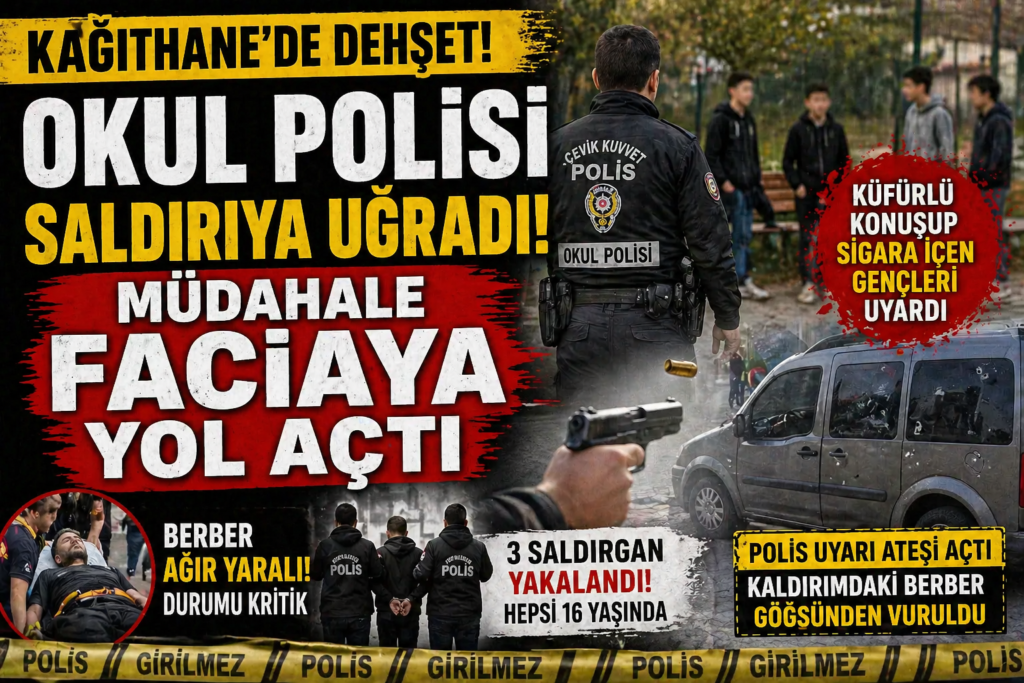 Okul önünde dehşet! Polis müdahalesi Faciaya Dönüştü