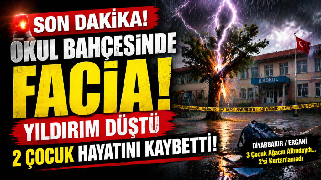 Yine Okul Yine Facia: Yıldırım Düştü 2 Çocuk Öldü