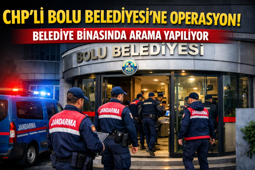 CHP’li Bolu Belediyesi’ne Sabah Operasyonu