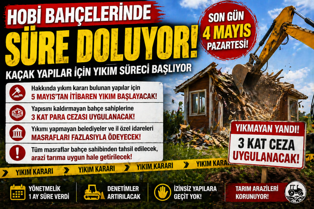 Hobi Bahçelerinde Son Gün: 4 Mayıs