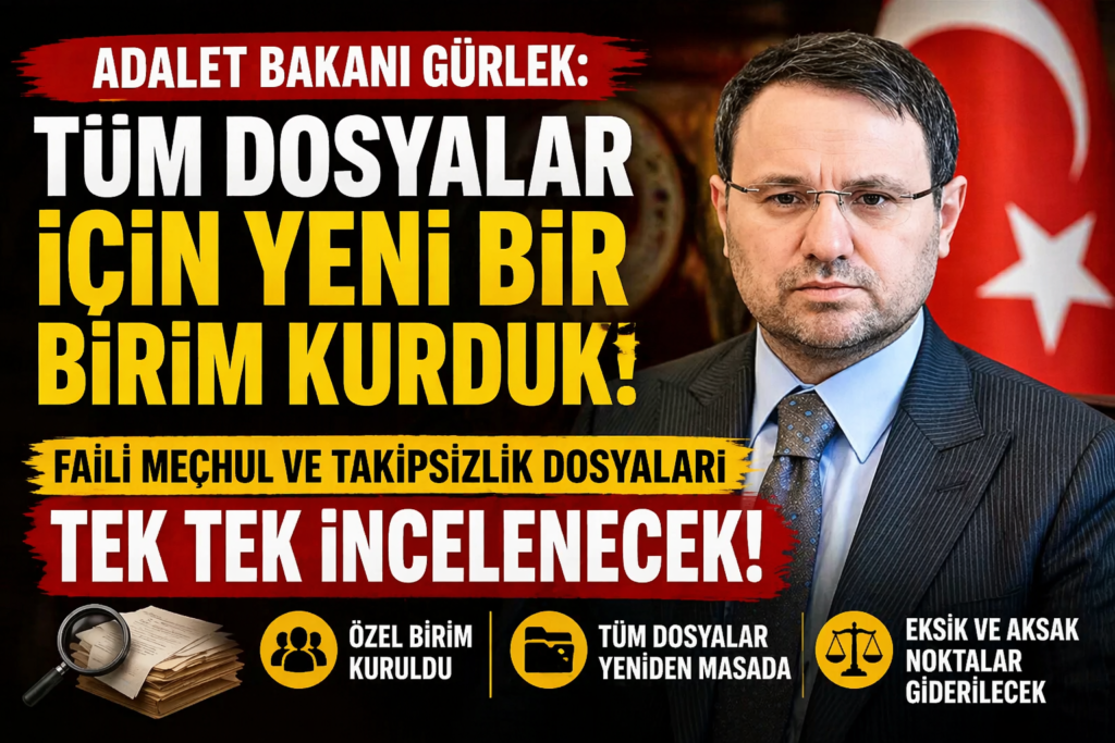 Gürlek : Kapanan Dosyalar Tek Tek İncelenecek