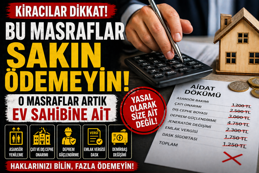 Kiracılar, Aidat Tuzaklarına Dikkat