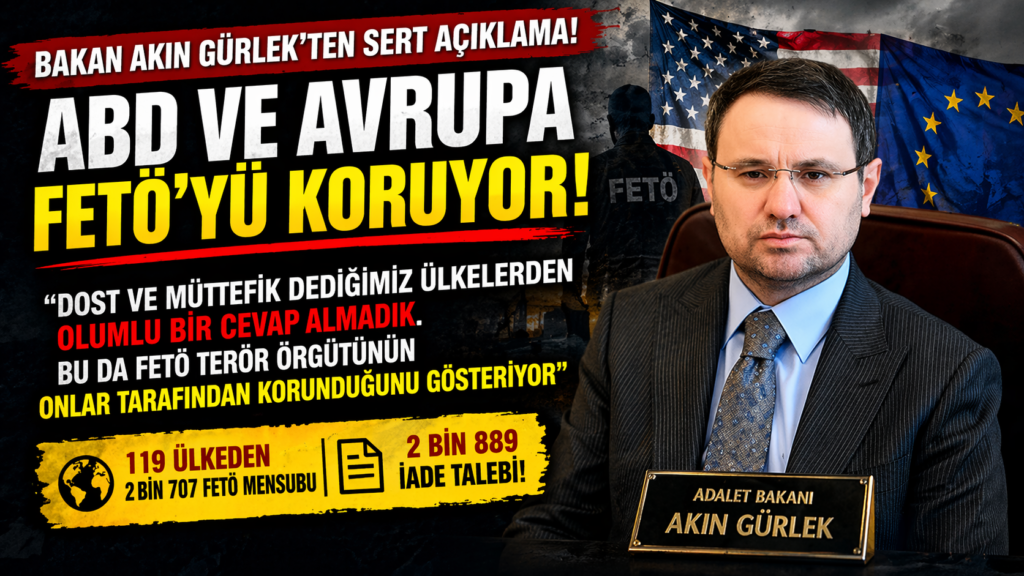 Bakan Gürlek: “ABD  Teröristleri Koruyor