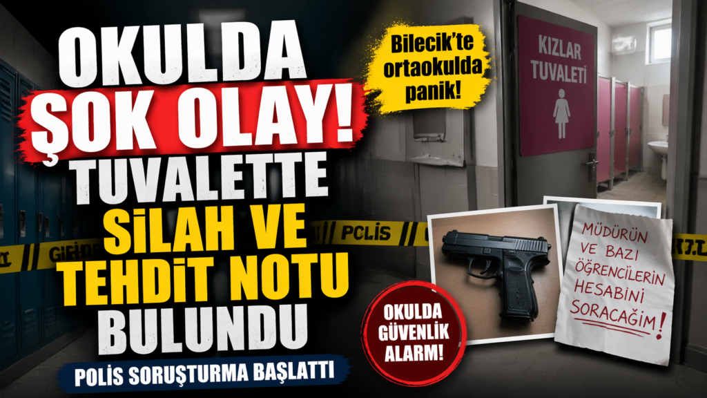 Okulda Alarm! Kızlar Tuvaletinde Silah bulundu