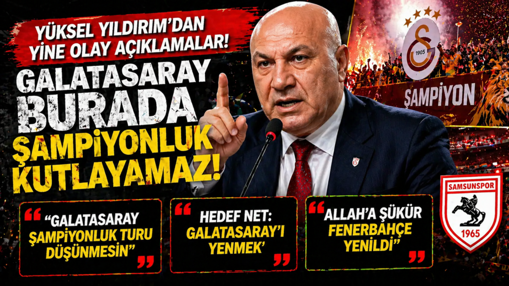 Yıldırım’dan Galatasaray’a Rest! Burada kutlama Yapamaz