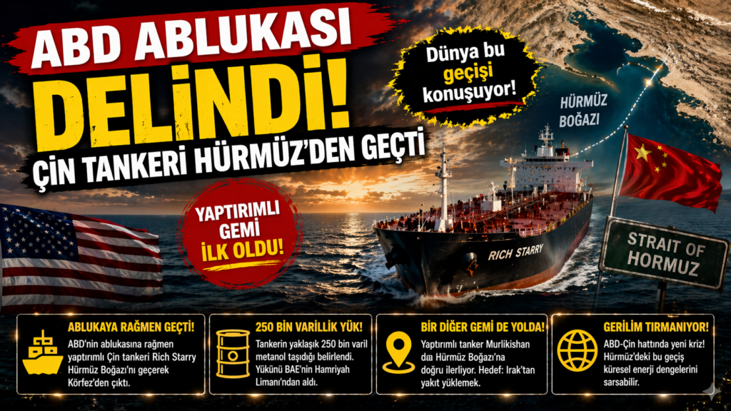 Hürmüz’de Kriz! ABD’ye Rağmen Çin Gemisi Boğazı Geçti