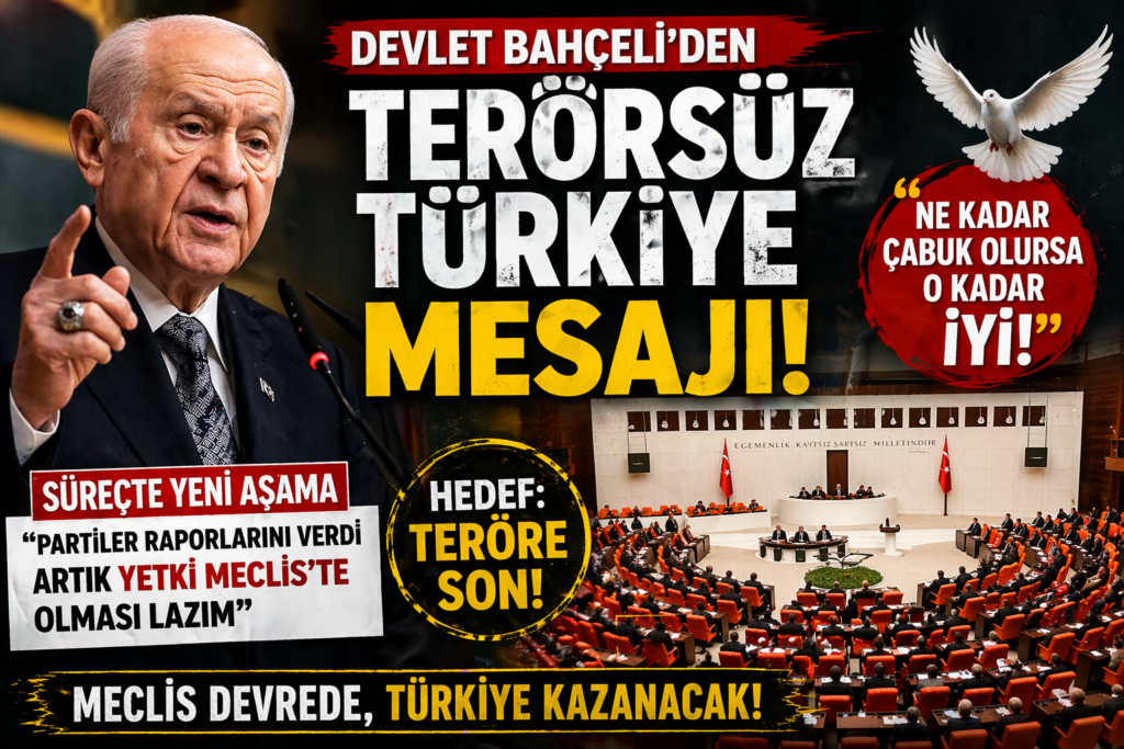 Bahçeli: Terörsüz Türkiye Ne Kadar Çabuk Olursa O Kadar İyi