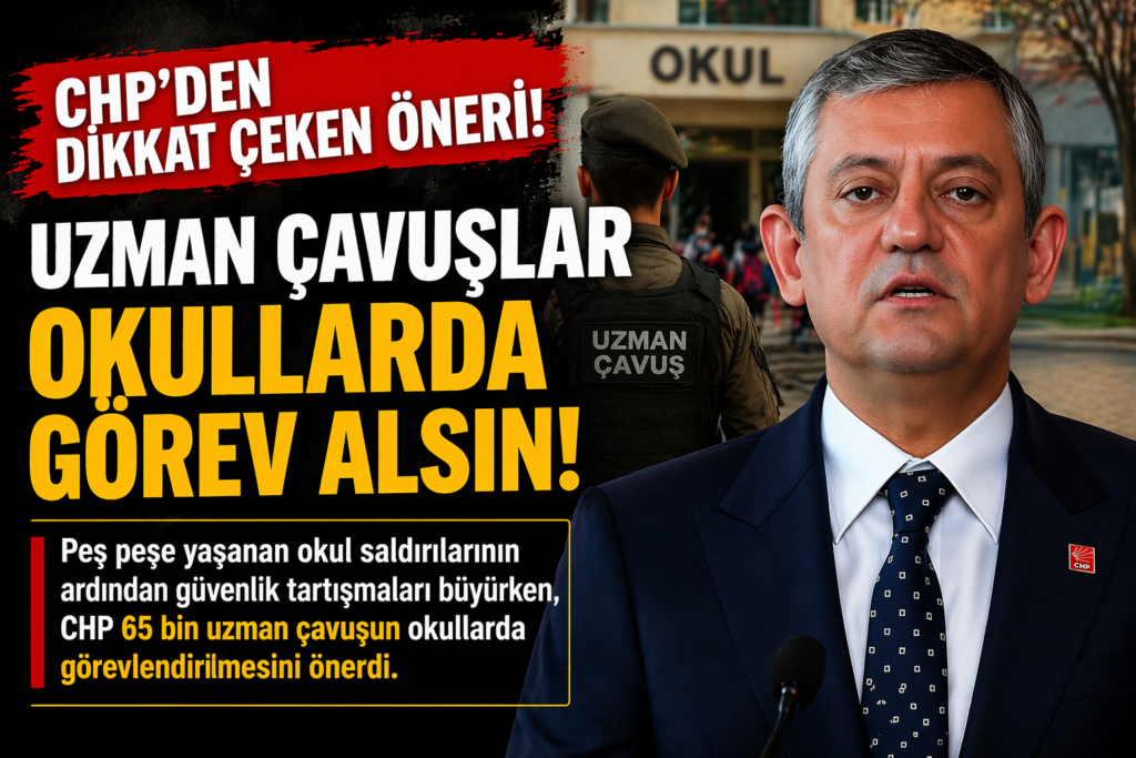 CHP : 65 bin Uzman Çavuş Okullarda Görevlendirilsin
