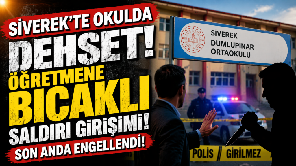 Siverek’te Okulda Öğretmene Bıçaklı Saldırı