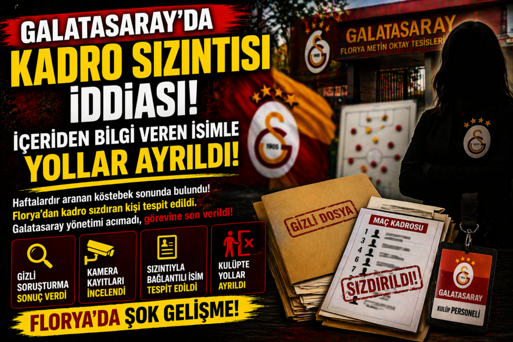 Galatasaray’da Kriz! Kadro Sızdıran İsim Tespit Edildi