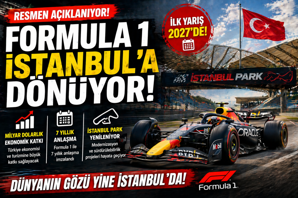 Formula 1  İstanbul’a Geri Dönüyor