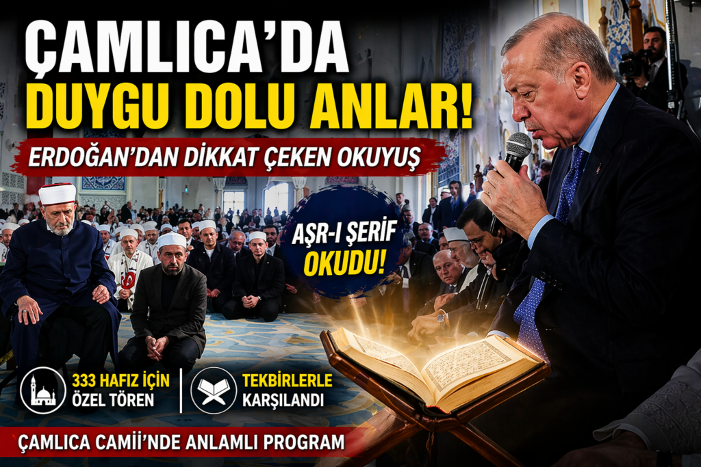 Erdoğan Hafızlık İcazet Töreninde Asr-ı Şerif Okudu