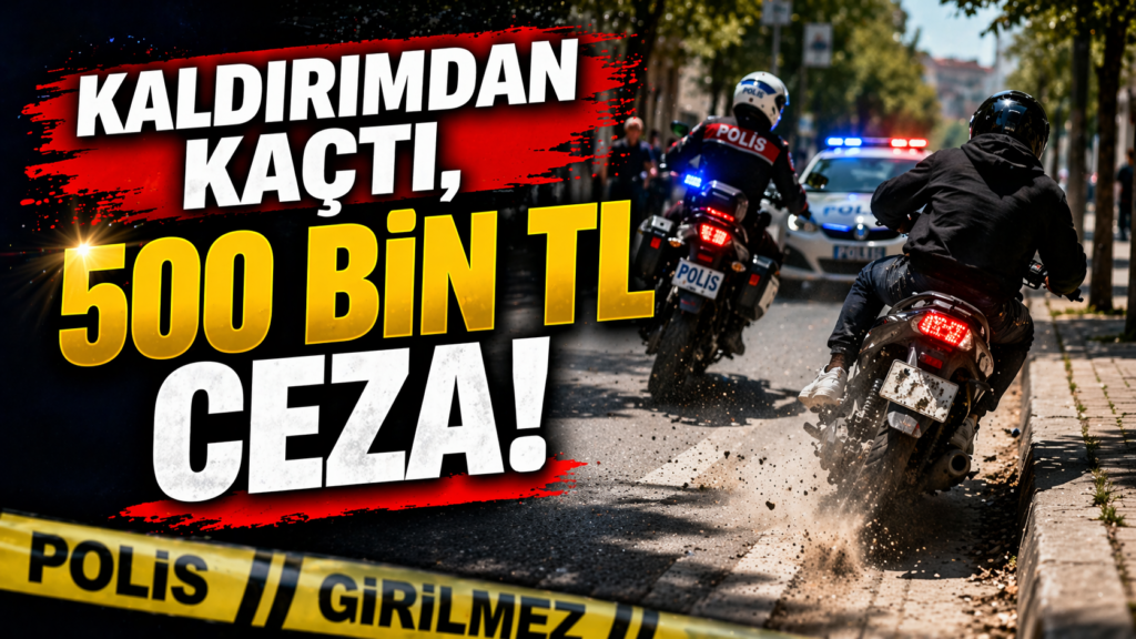 Sürücüler Dikkat: Kaldırımdan kaçtı, 500 bin TL Ceza Kesildi