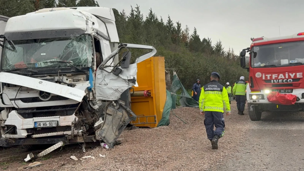 TEM’de Facia! LPG Tankeri ve Tırlar Çarpıştı: 2 Ölü