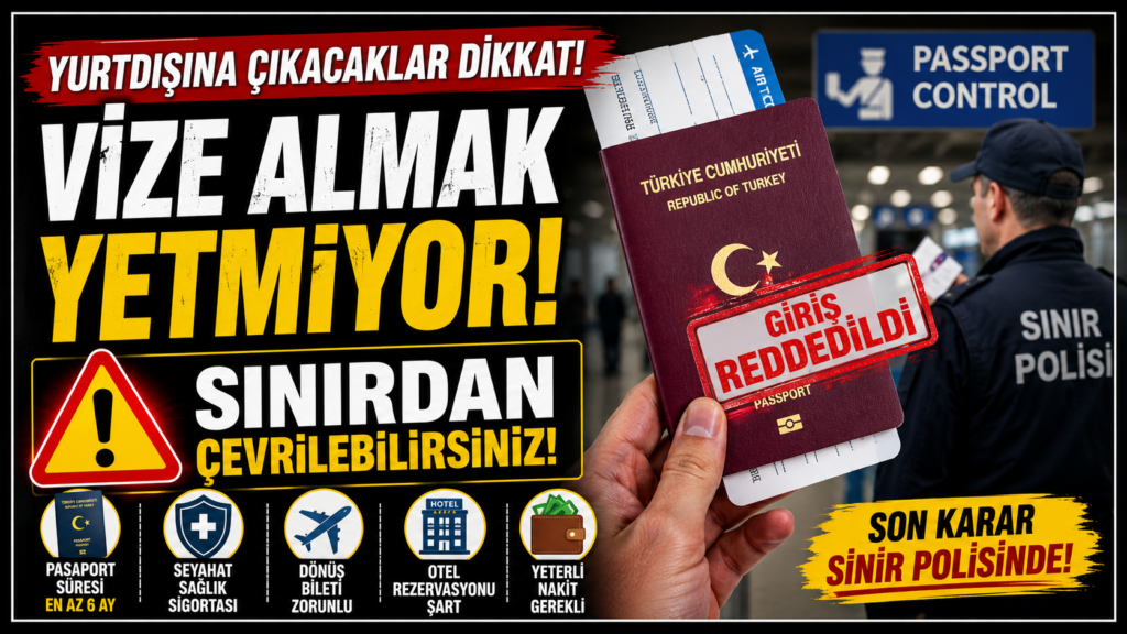 Yurt Dışına Çıkacaklar Dikkat…