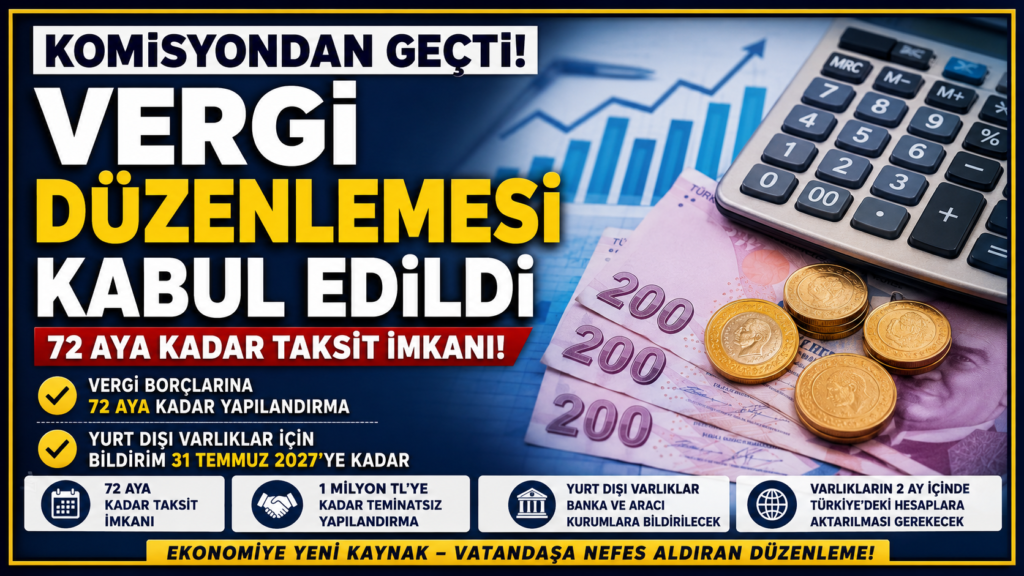 Vergi Borçlarına 72 Ay Taksit Komisyondan Geçti