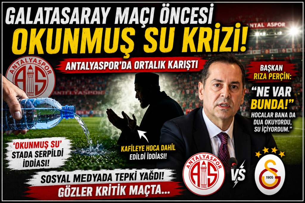 Antalyaspor’da  Okunmuş Su Krizi