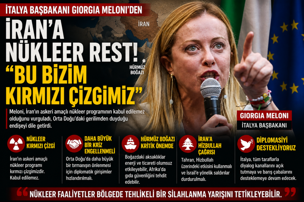 İtalya’dan İran’a: Nükleer Kırmızı Çizgimizdir