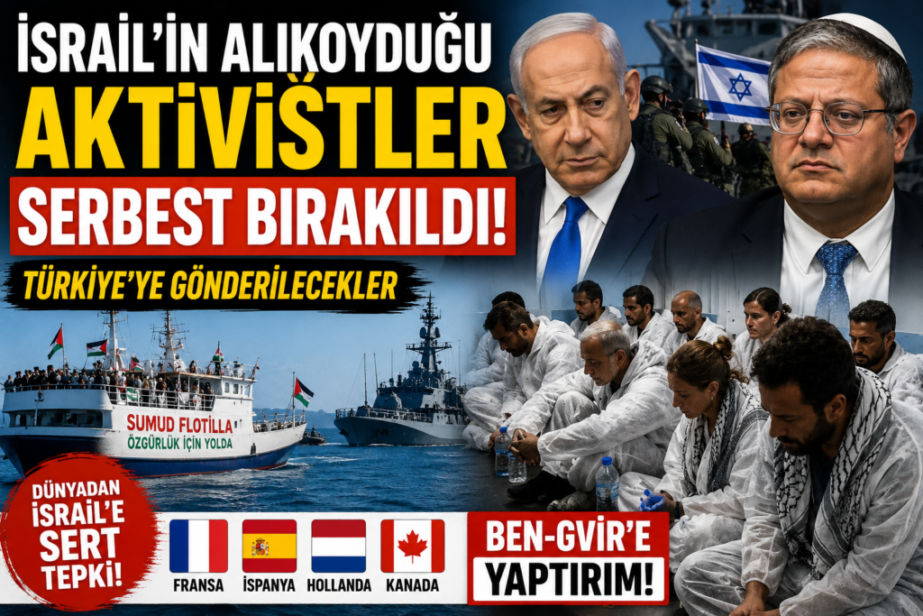 İsrail Geri Adım Attı! Aktivistler Serbest Bırakıldı