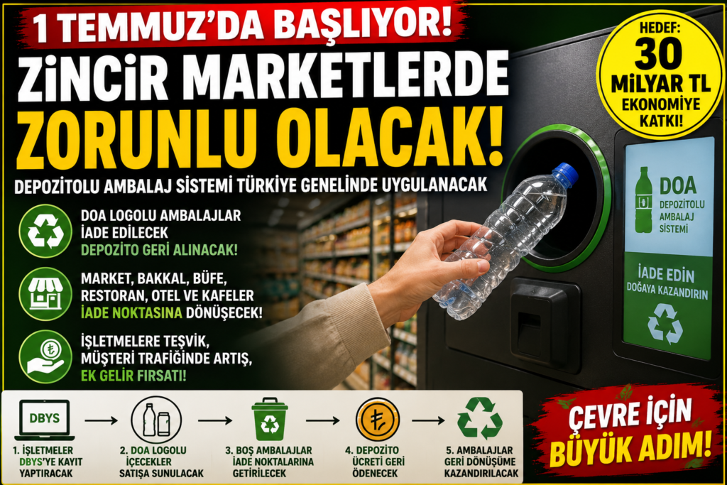 1 Temmuz’da başlıyor! Zincir marketlerde artık zorunlu olacak